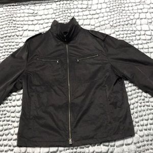 Banana Republic Black zip up military esque jacket